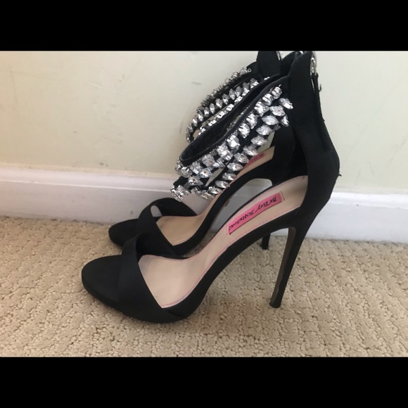 Betsy Johnson Satin Embellishment High Heel Sandal - Picture 4 of 7